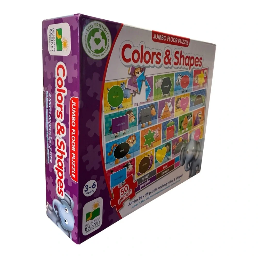 *SEALED* The learning journey: Colors & Shapes Jumbo Floor Puzzle Kids Learning